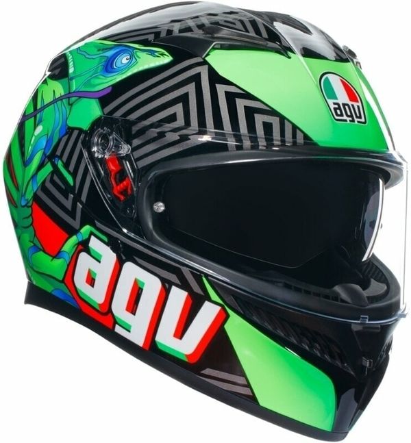 AGV AGV K3 Kamaleon Black/Red/Green XL Каска
