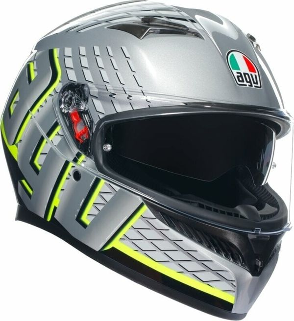 AGV AGV K3 Fortify Grey/Black/Yellow Fluo L Каска