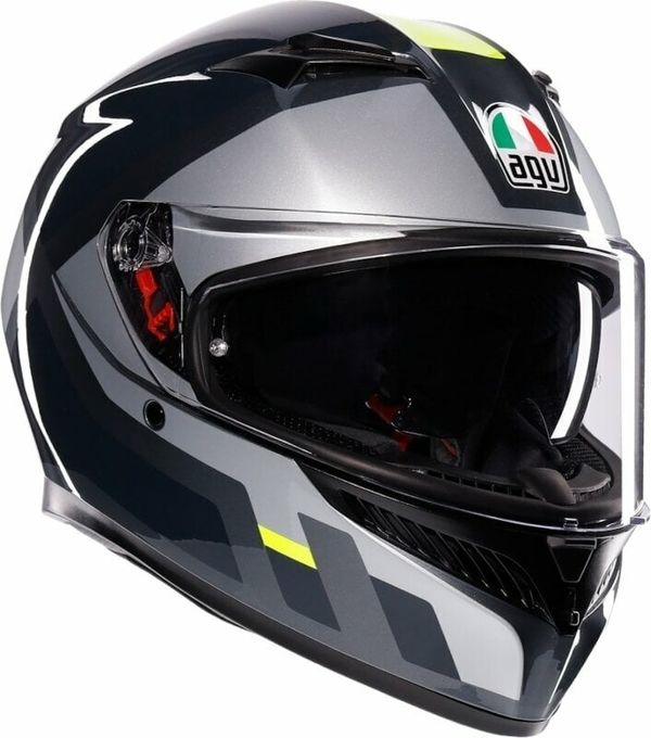 AGV AGV K3 Shade Grey/Yellow Fluo L Каска