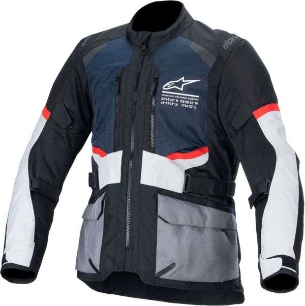 Alpinestars Alpinestars Andes Air Drystar Jacket Deep Blue/Black/Ice Gray S Текстилно яке