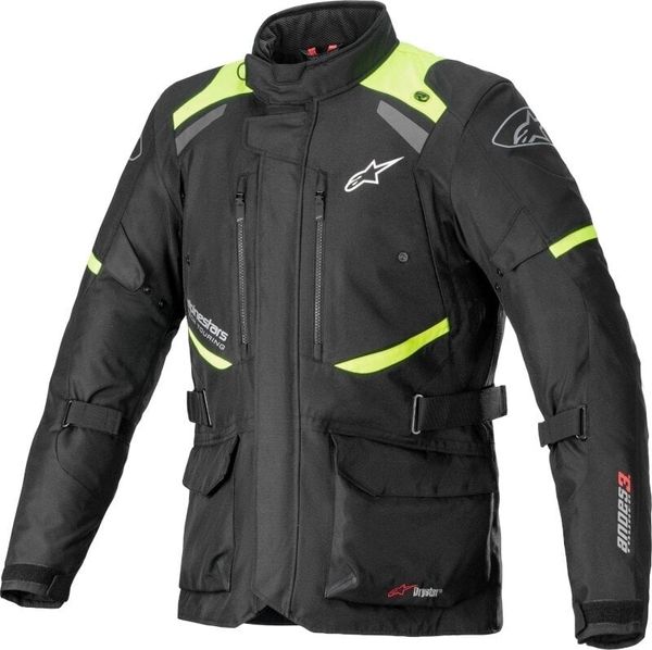 Alpinestars Alpinestars Andes V3 Drystar Jacket Black/Yellow Fluo XL Текстилно яке