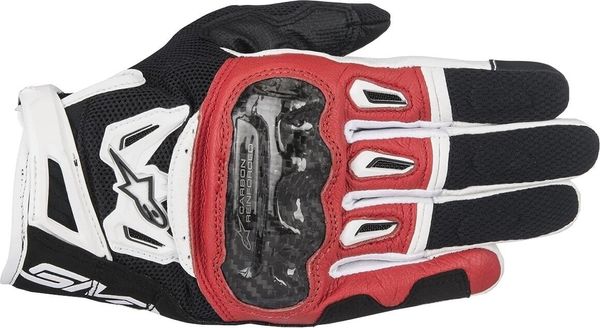 Alpinestars Alpinestars SMX-2 Air Carbon V2 Gloves Black/Red/White 2XL Ръкавици