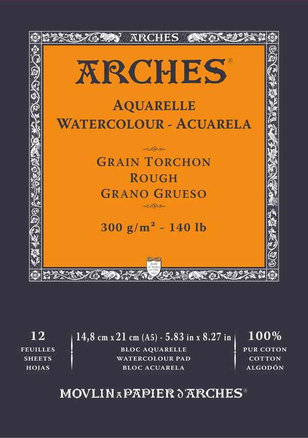 Arches Arches Watercolour Rough Скицник 148 x 21 cm 300 g
