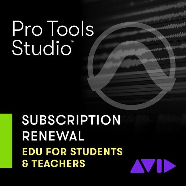 AVID AVID Pro Tools Studio Annual Paid Annual Subscription - EDU (Renewal) (Дигитален продукт)