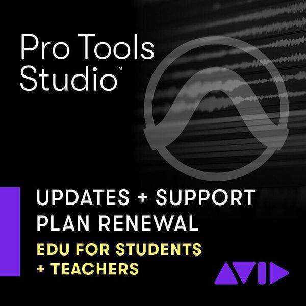 AVID AVID Pro Tools Studio Perpetual Annual Updates+Support - EDU Students and Teachers (Renewal) (Дигитален продукт)