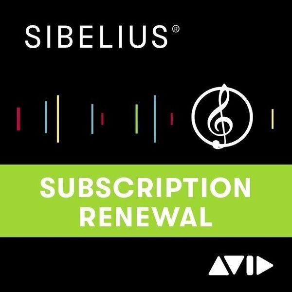AVID AVID Sibelius 1Y Subscription - Renewal (Дигитален продукт)