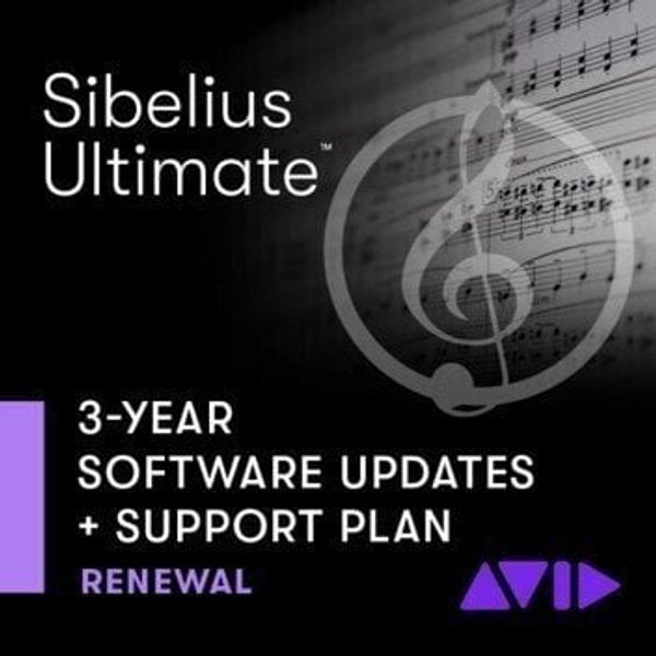 AVID AVID Sibelius Ultimate 3Y Updates+Support (Renewal) (Дигитален продукт)