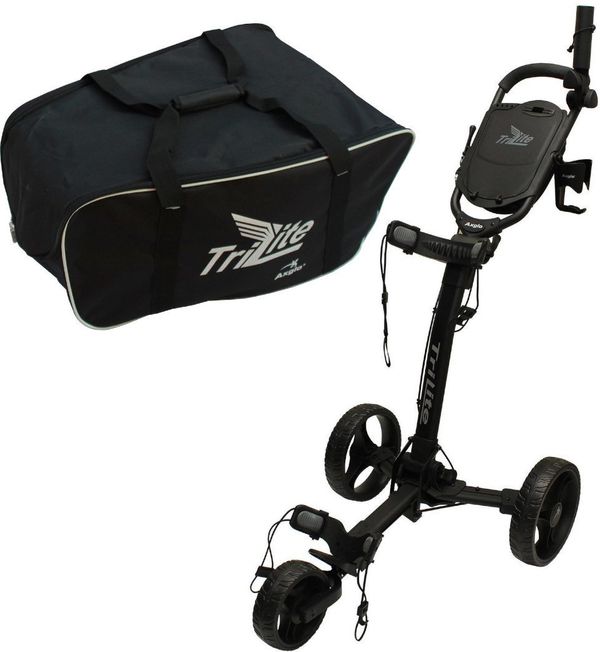 Axglo Axglo TriLite 3-Wheel SET Black/Black Ръчна количка за голф