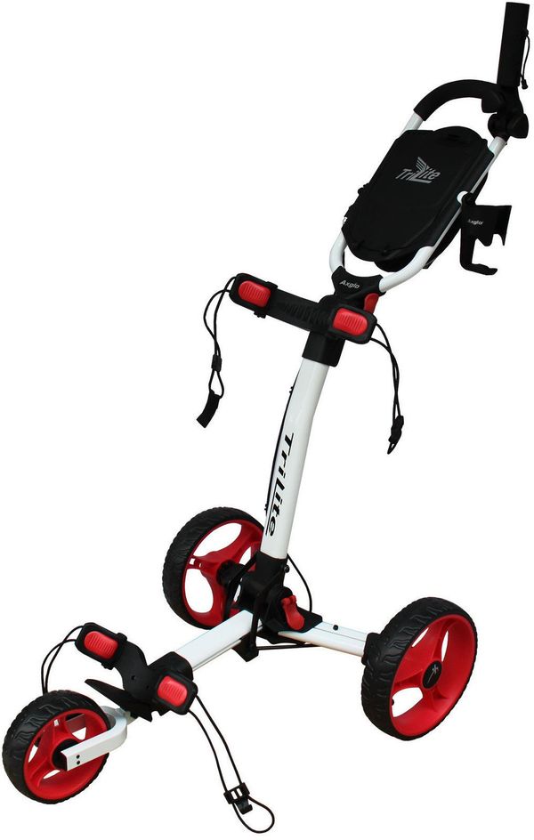 Axglo Axglo TriLite White/Red Ръчна количка за голф