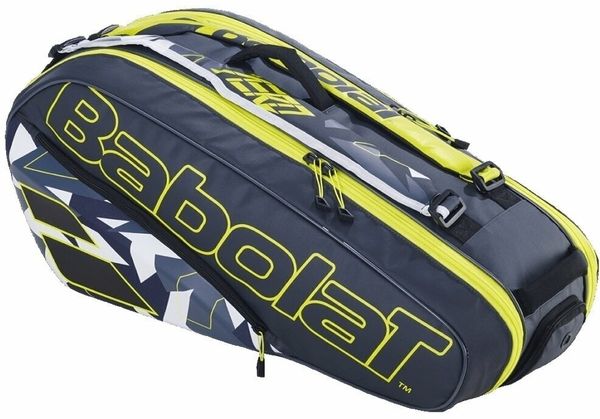 Babolat Babolat Pure Aero RH X 6 Grey/Yellow/White Тенис чанта