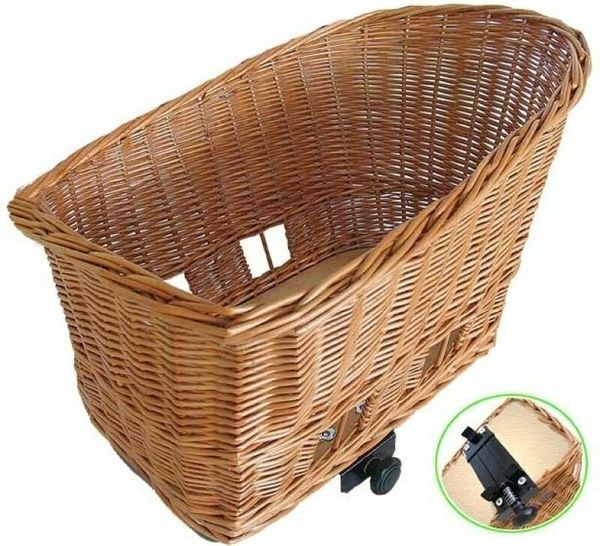 Basil Basil Pasja Dog Bicycle Basket Nature 50cm