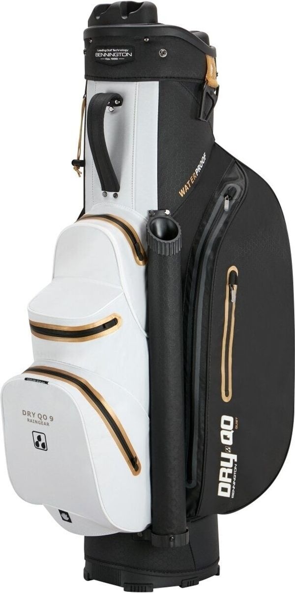 Bennington Bennington QO 9+ Waterproof Black/White/Gold Чантa за голф