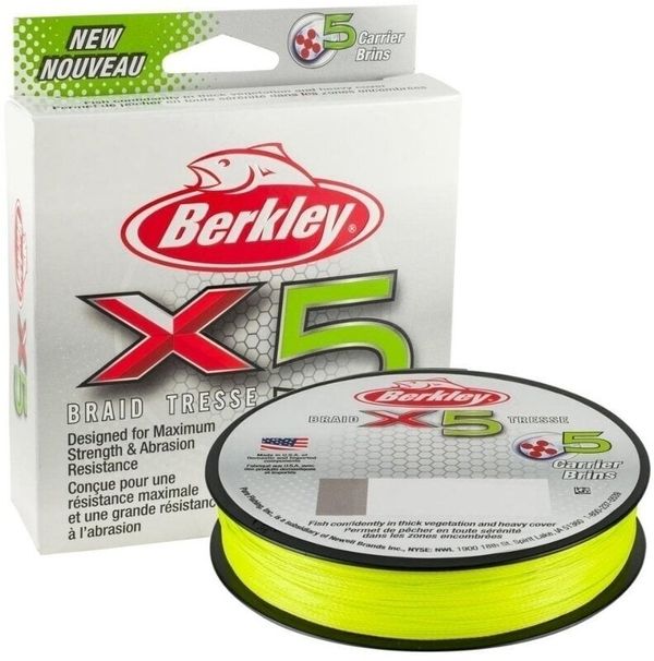 Berkley Berkley x5 Braid Flame Green 0,20 mm 20,6 kg 300 m Плетена линия