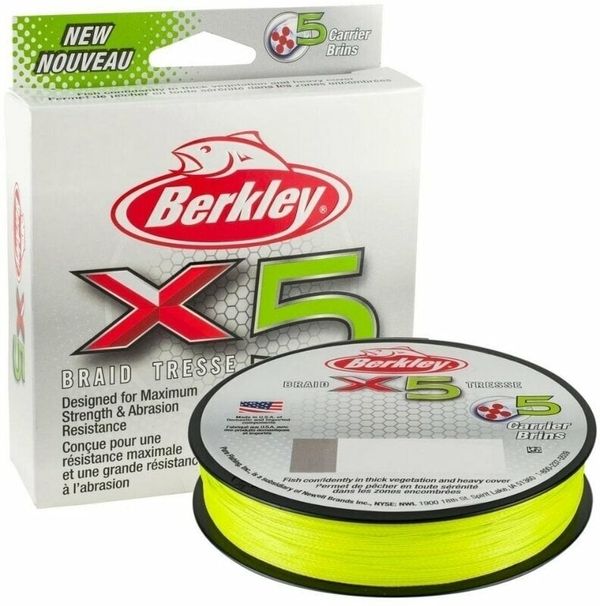 Berkley Berkley x5 Braid Flame Green 0,25 mm 27,0 kg 150 m