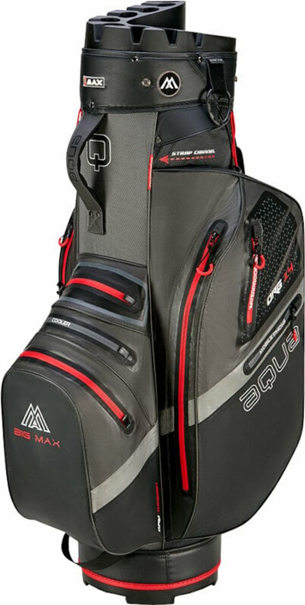 Big Max Big Max Aqua Silencio 4 Organizer Charcoal/Black/Red Чантa за голф