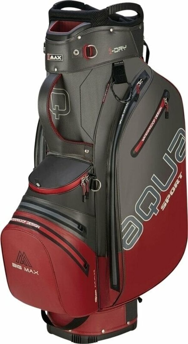 Big Max Big Max Aqua Sport 4 Charcoal/Merlot Чантa за голф