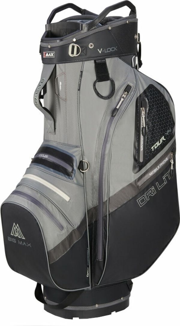 Big Max Big Max Dri Lite V-4 Cart Bag Grey/Black Чантa за голф