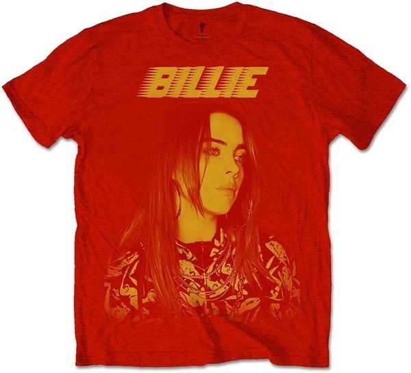 Billie Eilish Billie Eilish Риза Racer Logo Jumbo Unisex Red XL