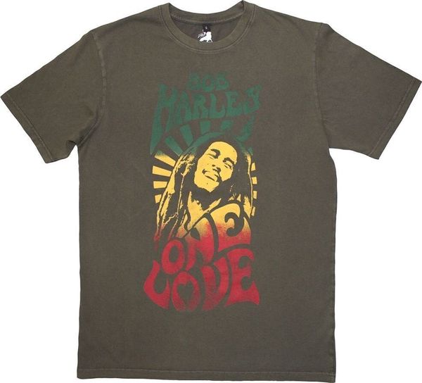 Bob Marley Bob Marley Риза One Love Gradient Stone Wash Unisex Green L