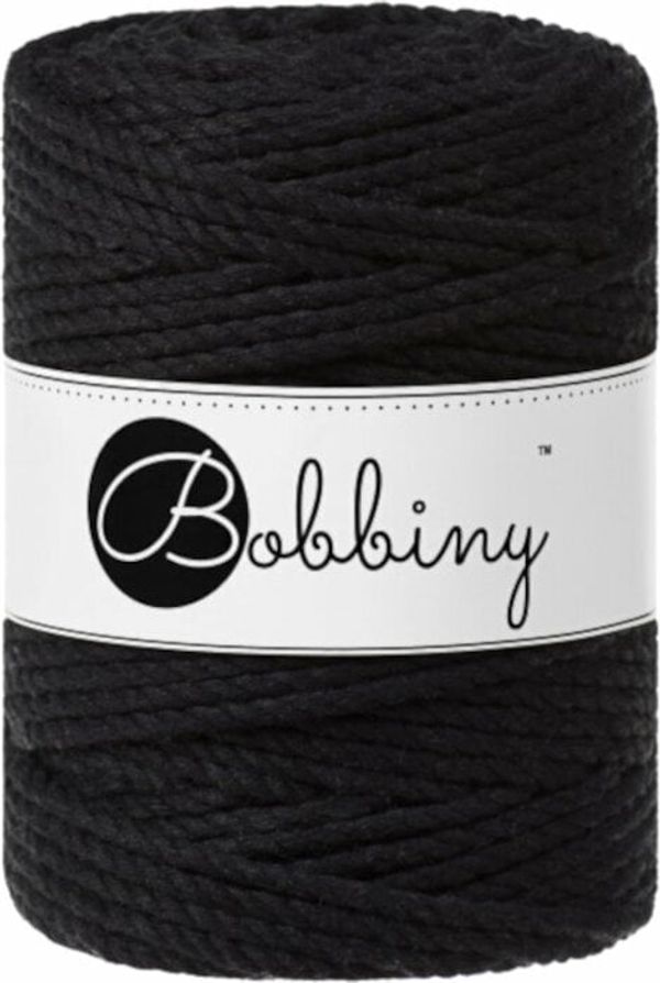 Bobbiny Bobbiny 3PLY Macrame Rope 5 mm 100 m Black юта
