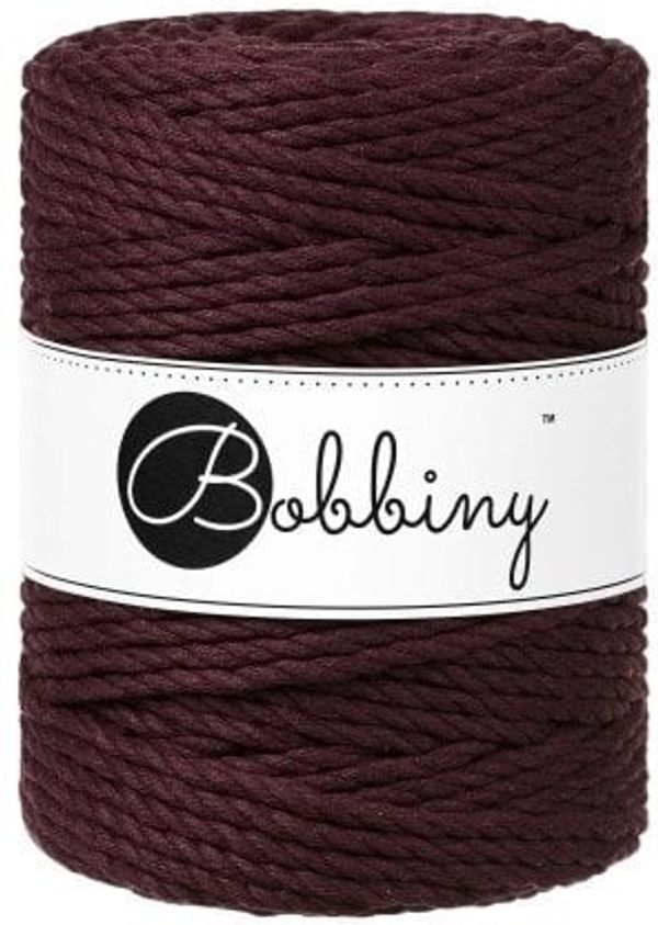 Bobbiny Bobbiny 3PLY Macrame Rope 5 mm 100 m Burgundy юта