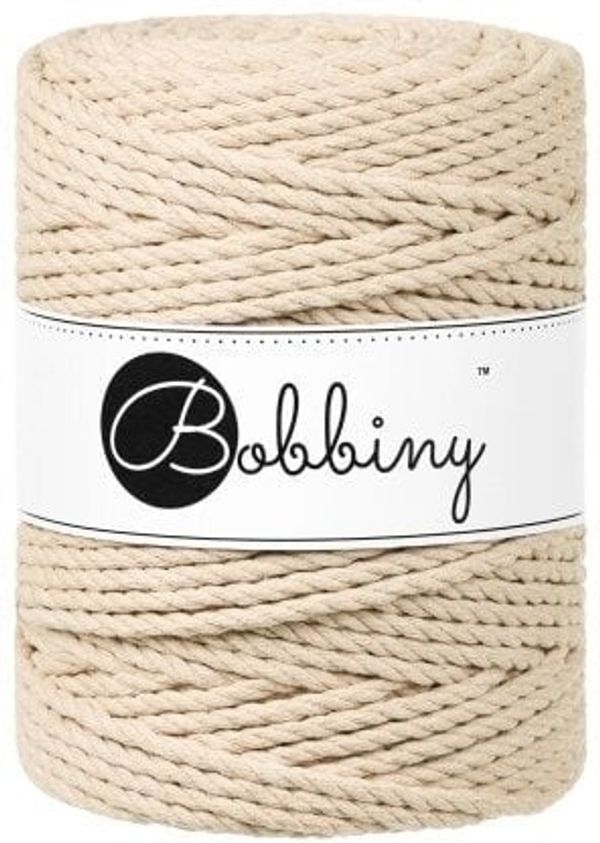 Bobbiny Bobbiny 3PLY Macrame Rope 5 mm 100 m Warm Beige юта