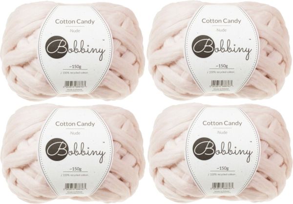 Bobbiny Bobbiny Cotton Candy Nude Плетива прежда