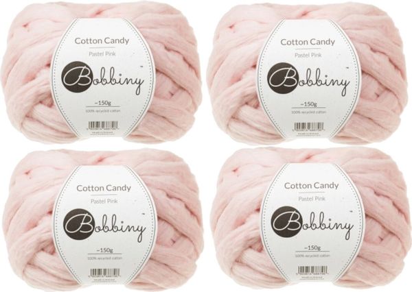 Bobbiny Bobbiny Cotton Candy Pastel Pink Плетива прежда