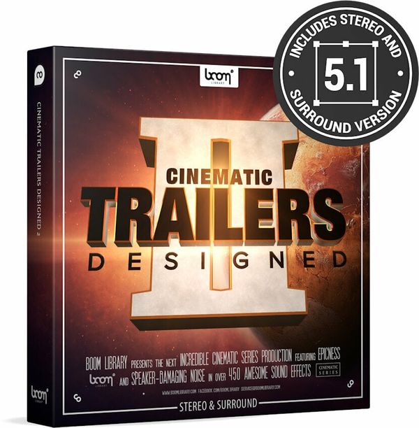 BOOM Library BOOM Library Cinematic Trailers Designed 2 SR (Дигитален продукт)