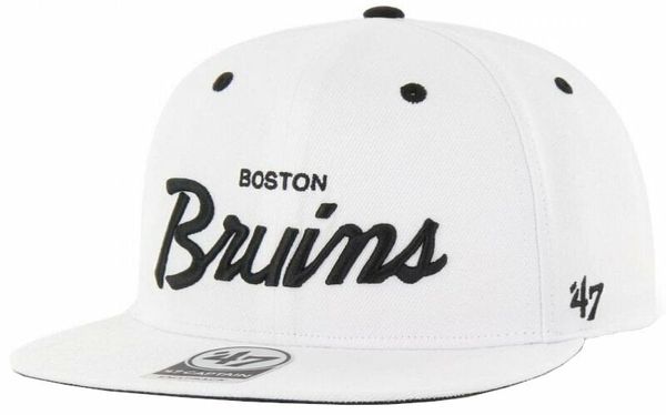 Boston Bruins Boston Bruins Хокейна шапка с козирка NHL '47 Captain Crosstown Pop White