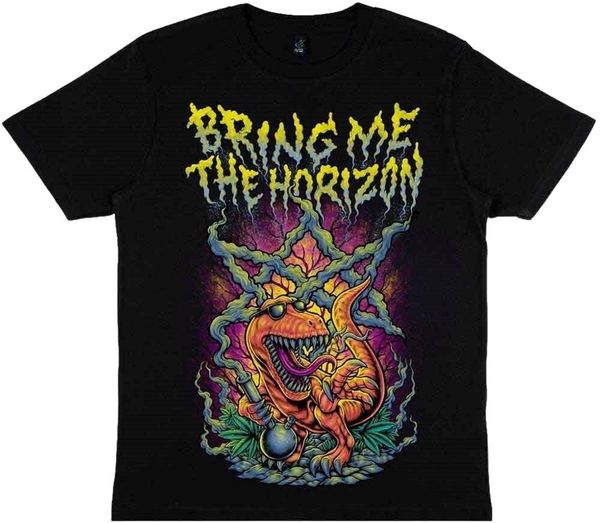 Bring Me The Horizon Bring Me The Horizon Риза Smoking Dinosaur Unisex Black XL