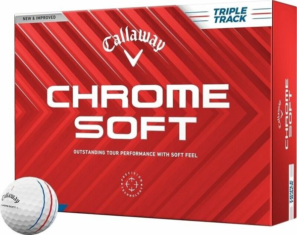 Callaway Callaway Chrome Soft 2024 White Golf Balls Triple Track