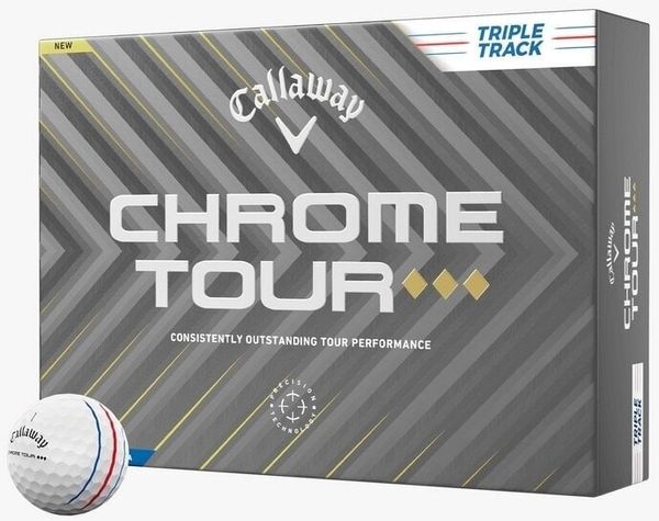 Callaway Callaway Chrome Tour Triple Diamond White Triple Track Нова топка за голф