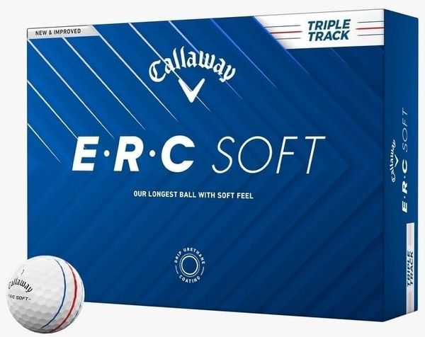 Callaway Callaway ERC Soft 2025 White Triple Track Нова топка за голф