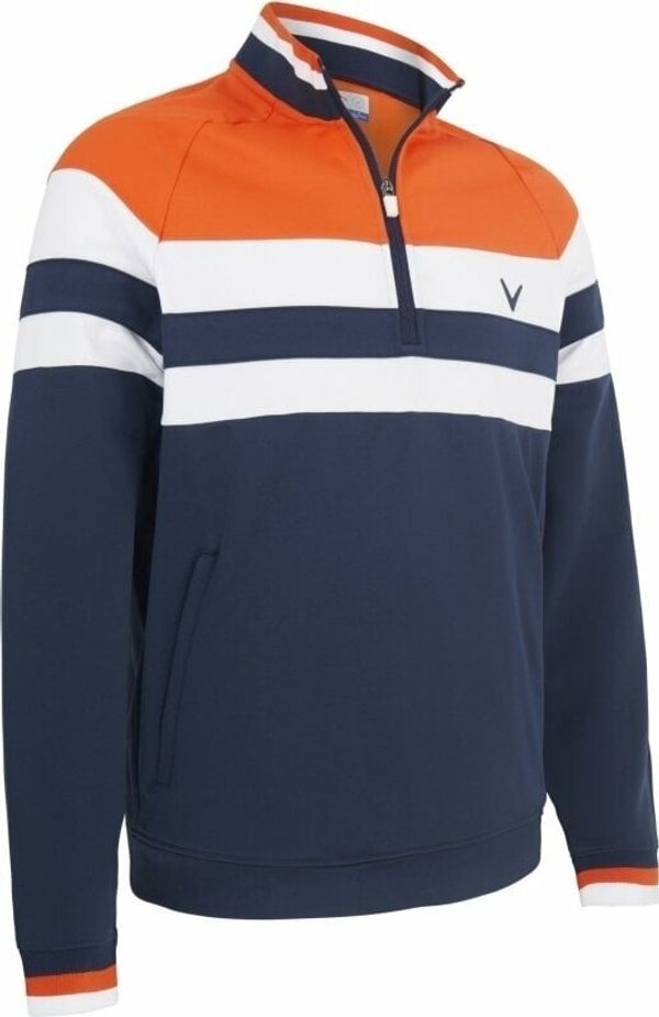 Callaway Callaway LS Street Blocked 1/4 Zip Navy Blazer XS Суитшърт