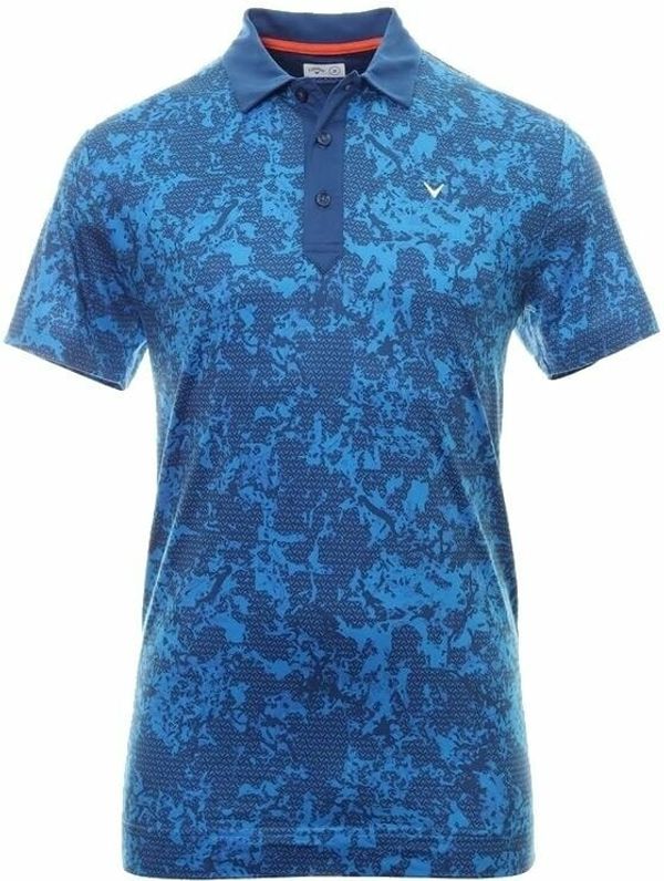 Callaway Callaway Mens All Over Abstract Camo Printed Polo Limoges XS