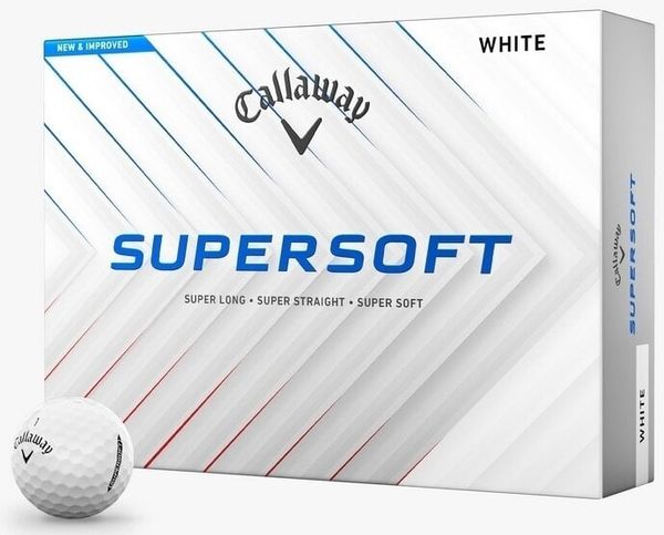Callaway Callaway Supersoft 2025 White Basic Нова топка за голф