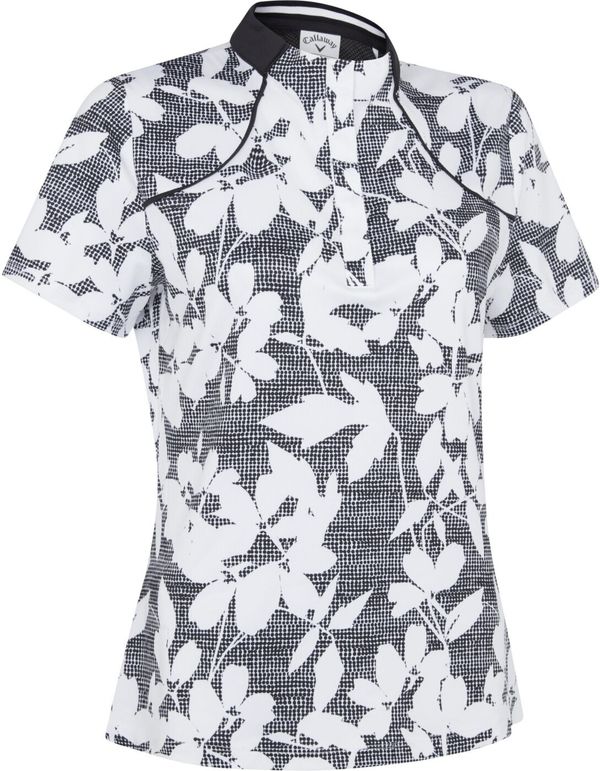 Callaway Callaway Textured Abstract Floral Womens Caviar S Риза за поло