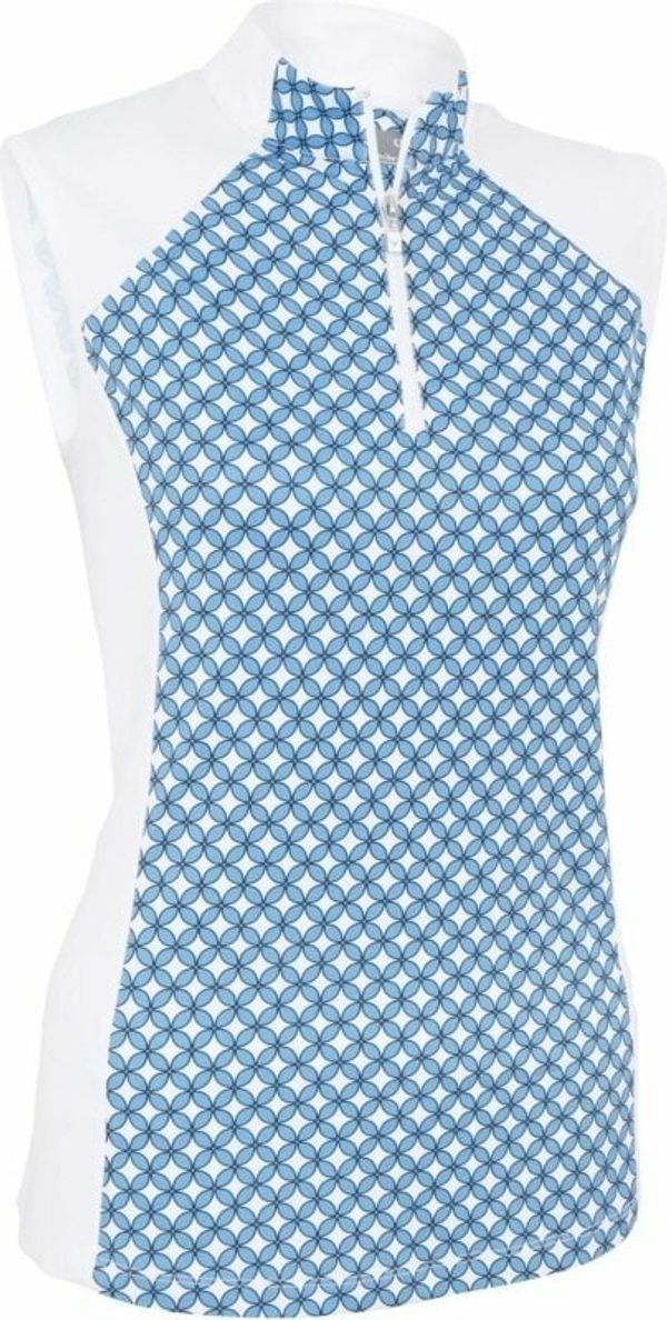 Callaway Callaway Women Printed Floral Geo Zip Brilliant White XS Риза за поло