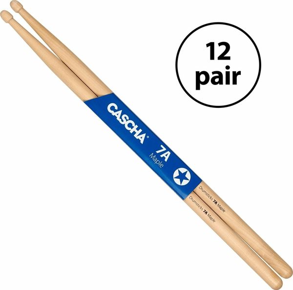 Cascha Cascha Drumsticks Pack 7A Maple - 12 Pair Палки за барабани
