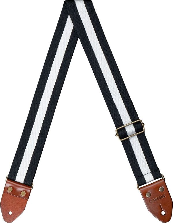 Cascha Cascha CGS-CD4 Cotton Колан за китара Black & White