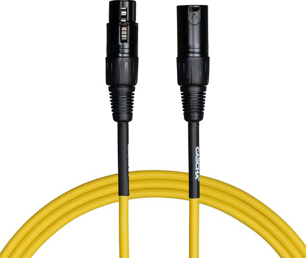 Cascha Cascha Standard Line Microphone Cable Жълт 9 m