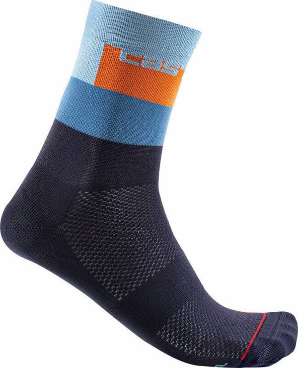 Castelli Castelli Blocco 15 Sock Belgian Blue 2XL Чорапи за колоездене