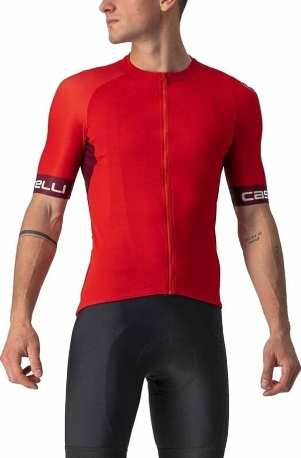 Castelli Castelli Entrata VI Джърси Red/Bordeaux/Ivory XL