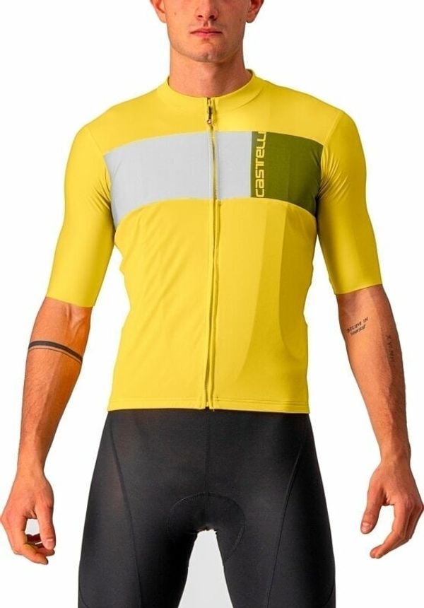 Castelli Castelli Prologo 7 Jersey Джърси Passion Fruit/Ivory-Avocado Green M