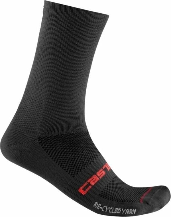 Castelli Castelli Re-Cycle Thermal 18 Sock Black 2XL Чорапи за колоездене