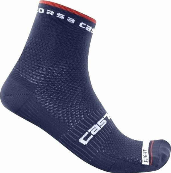 Castelli Castelli Rosso Corsa Pro 9 Sock Belgian Blue S/M Чорапи за колоездене