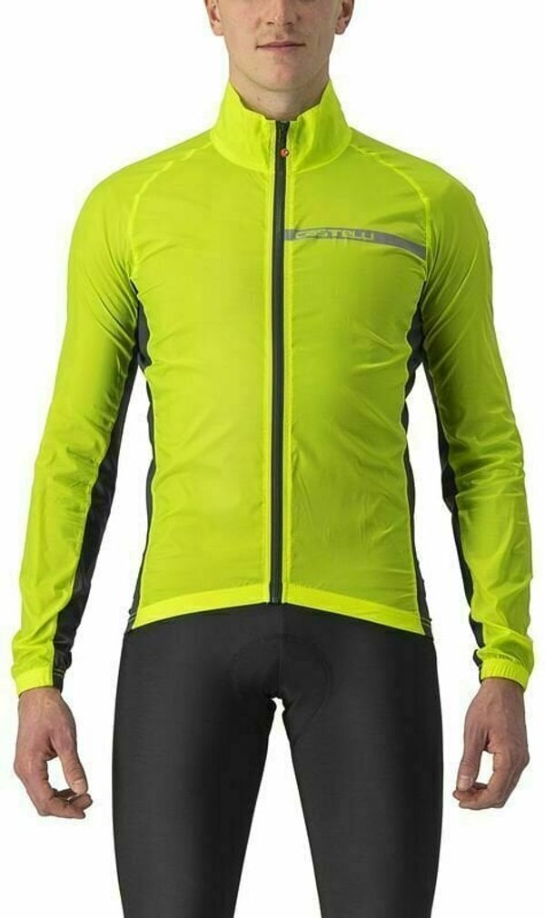 Castelli Castelli Squadra Stretch Jacket Electric Lime/Dark Gray 3XL Яке