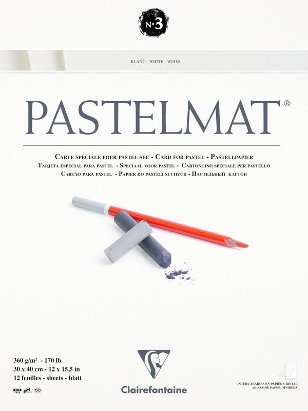 Clairefontaine Clairefontaine Pastelmat Glued Pad N3 Скицник 30 x 40 cm 360 g