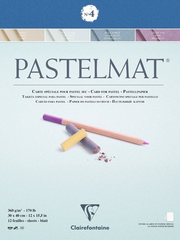 Clairefontaine Clairefontaine Pastelmat Glued Pad N4 Скицник 30 x 40 cm 360 g